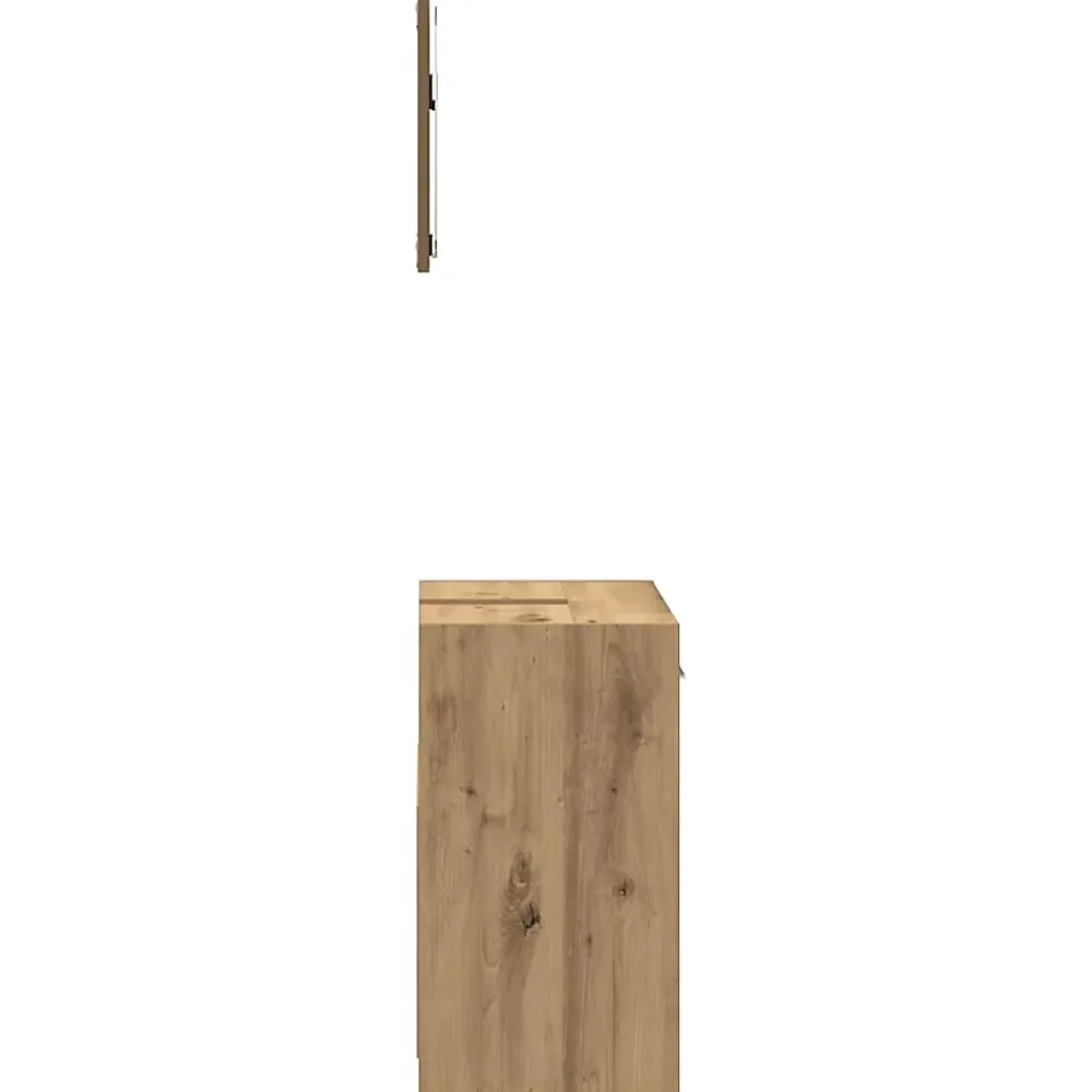 Vidaxl Armoire de salle de bain avec miroir chêne artisanal