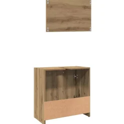 Vidaxl Armoire de salle de bain avec miroir chêne artisanal