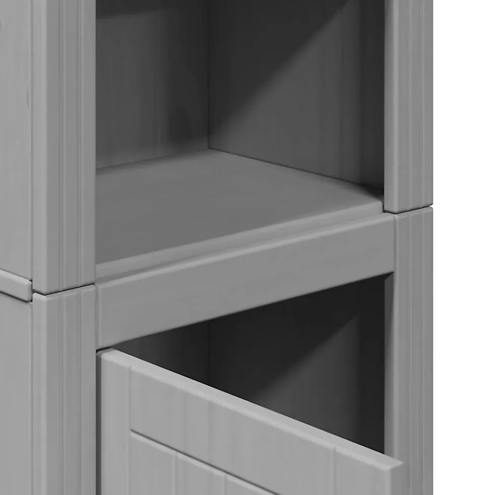 Meuble Wc|Vidaxl Armoire de salle de bain BODO gris 44x30x160 cm