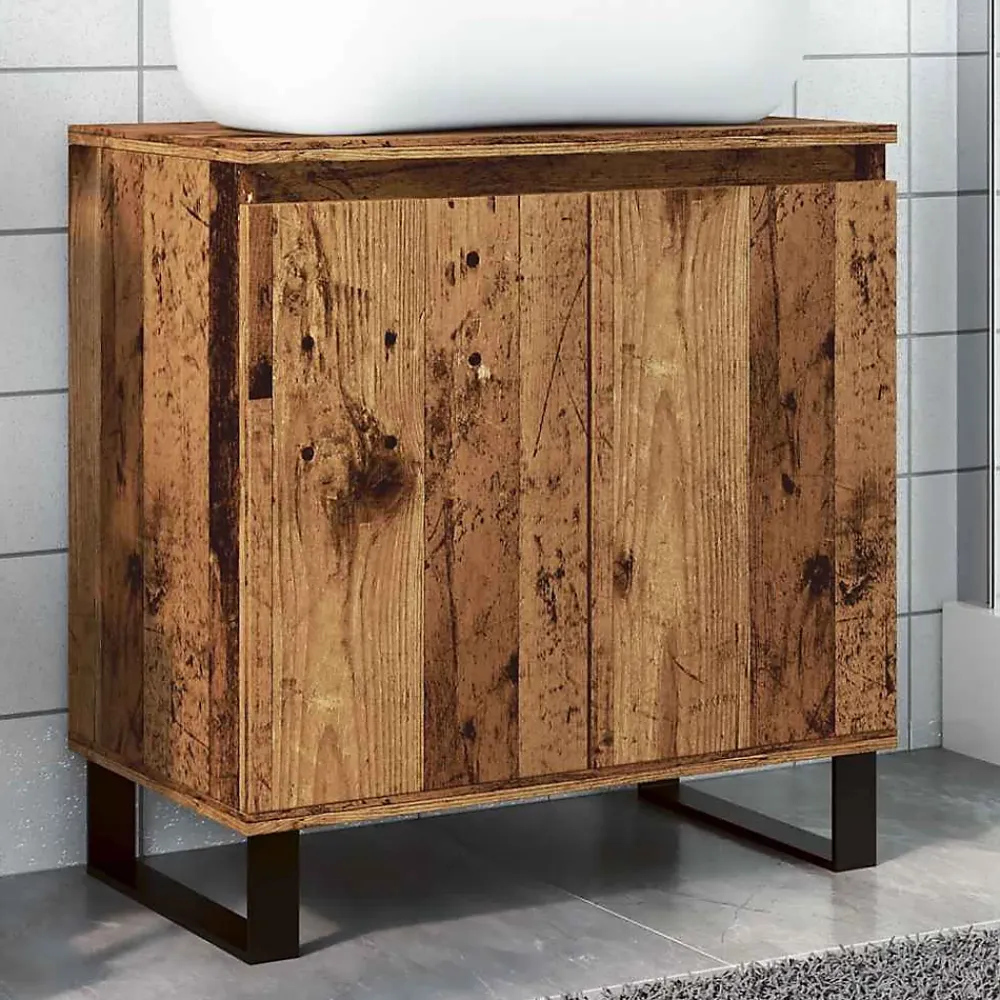 Vidaxl Armoire de salle de bain vieux bois 58x33x60 cm bois ingénierie