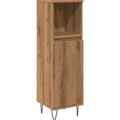 Vidaxl Armoire de salle de bain chêne artisanal 30x30x100 cm