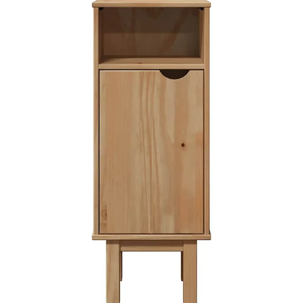Meuble Wc|Vidaxl Armoire de salle de bain "OTTA" 35x30x90 cm bois massif de pin