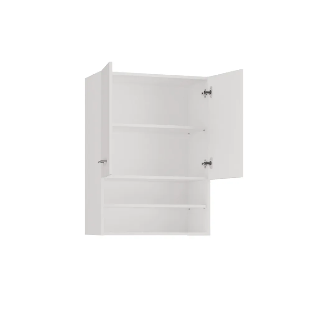 Armoire De Salle De Bains|3xE Living Armoire de salle de bain pour machine à laver, 30 x 64 x 90 cm, blanc mat
