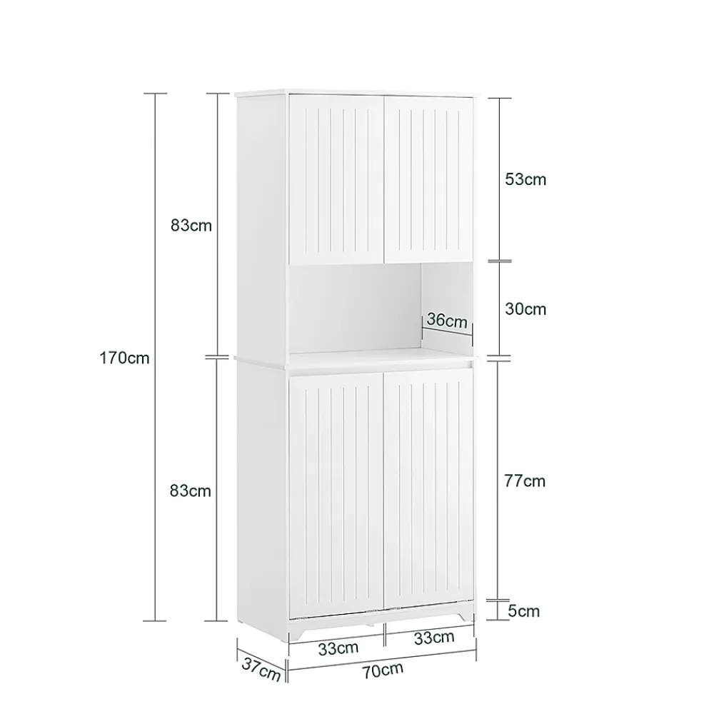 Armoire De Salle De Bains|Sobuy Armoire de Salle de Bain Sac à Linge, Portes, 2 Paniers à Linge, BZR150-W,
