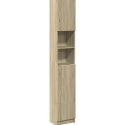 Vidaxl Armoire de salle de bain Chêne sonoma 32x25,5x190 cm Aggloméré