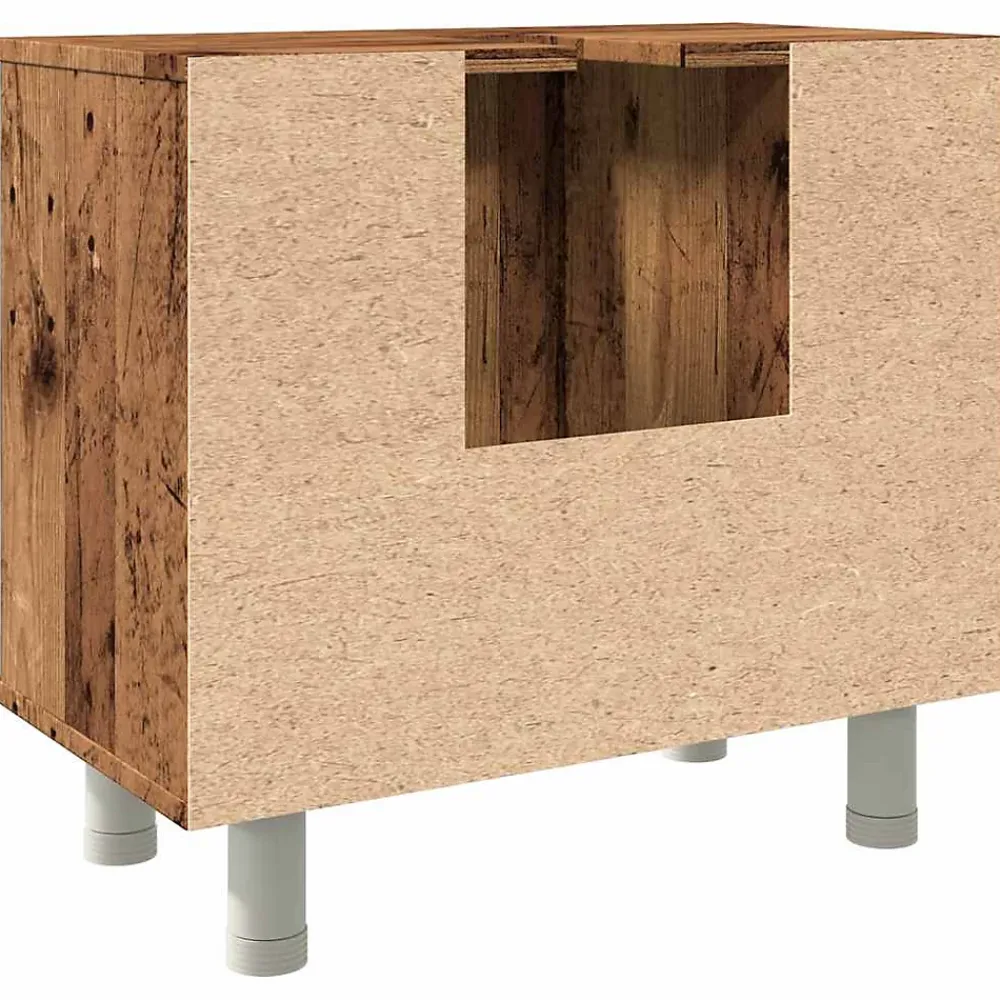 Meuble Wc|Vidaxl Armoire de salle de bain vieux bois 60x32x53,5 cm