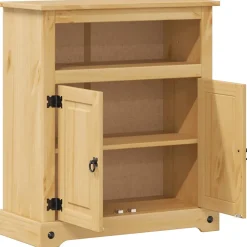Meuble Wc|Vidaxl Armoire de salle de bain Corona 70x33x80 cm bois de pin massif