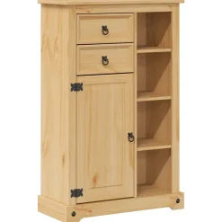 Meuble Wc|Vidaxl Armoire de salle de bain Corona 70x33x110 cm bois de pin massif