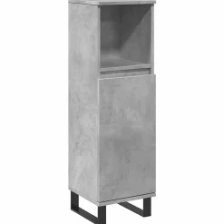Meuble Wc|Vidaxl Armoire de salle de bain gris béton 30x30x100 cm