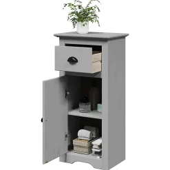 Vidaxl Armoire de salle de bain BODO gris 44x30x90 cm