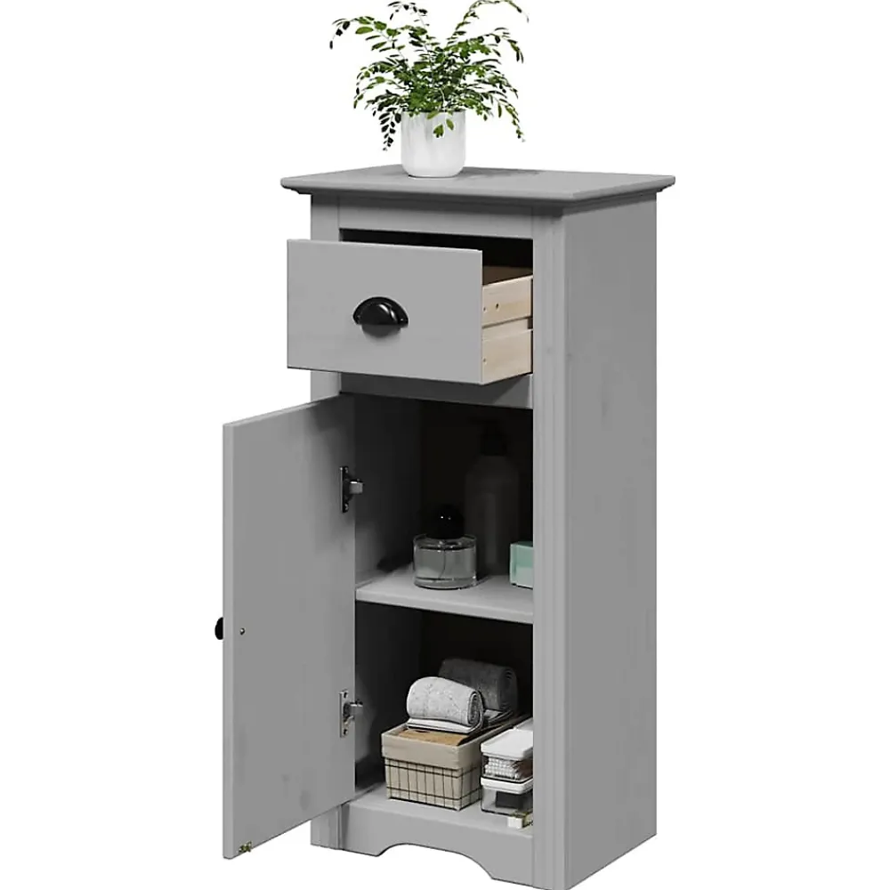 Vidaxl Armoire de salle de bain BODO gris 44x30x90 cm