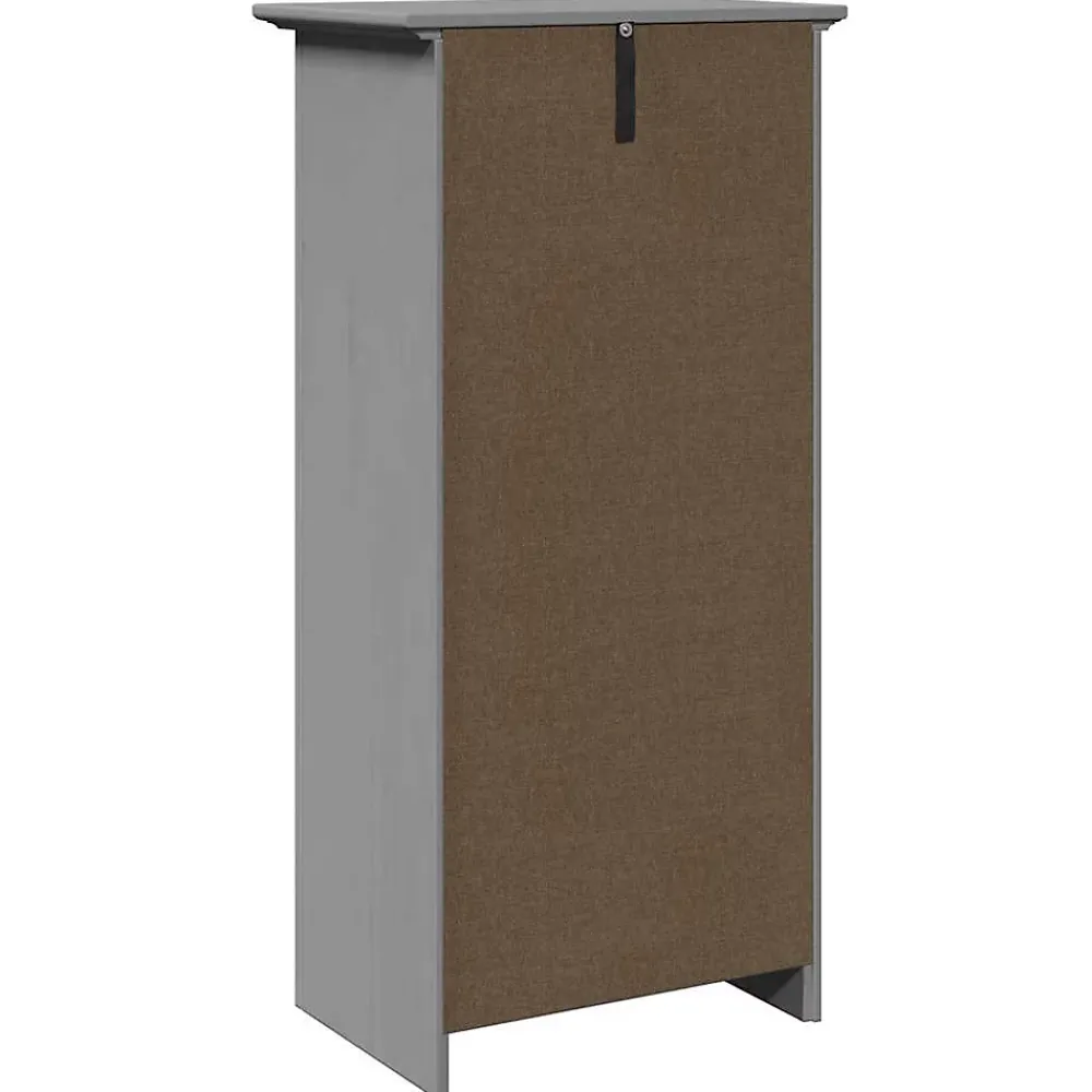 Vidaxl Armoire de salle de bain BODO gris 44x30x90 cm