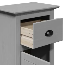 Vidaxl Armoire de salle de bain BODO gris 44x30x90 cm