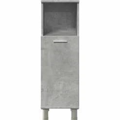 Vidaxl Armoire de salle de bain Gris béton 30x30x95 cm Aggloméré