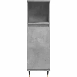 Meuble Wc|Vidaxl Armoire de salle de bain gris béton 30x30x100 cm