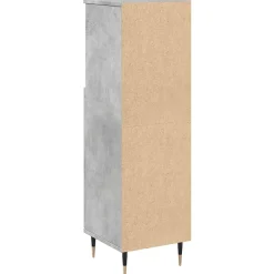 Meuble Wc|Vidaxl Armoire de salle de bain gris béton 30x30x100 cm