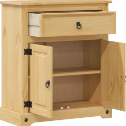 Meuble Wc|Vidaxl Armoire de salle de bain Corona 70x33x80 cm bois de pin massif