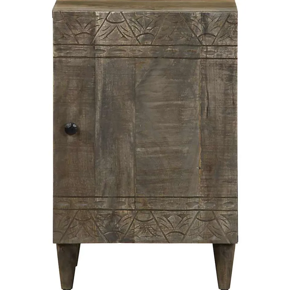 Vidaxl Armoire de salle de bain 38x33x58 cm bois massif de manguier