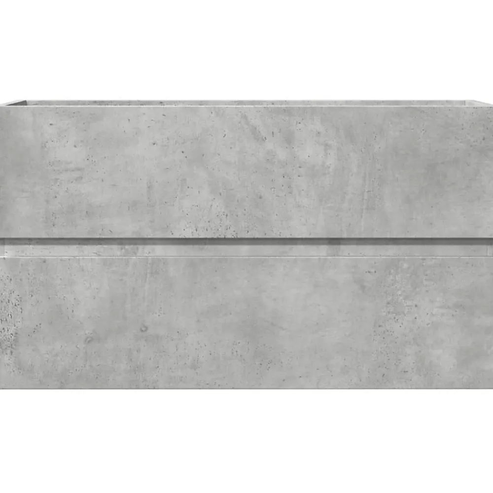 Vidaxl Armoire de salle de bain suspendue gris béton bois d'ingénierie