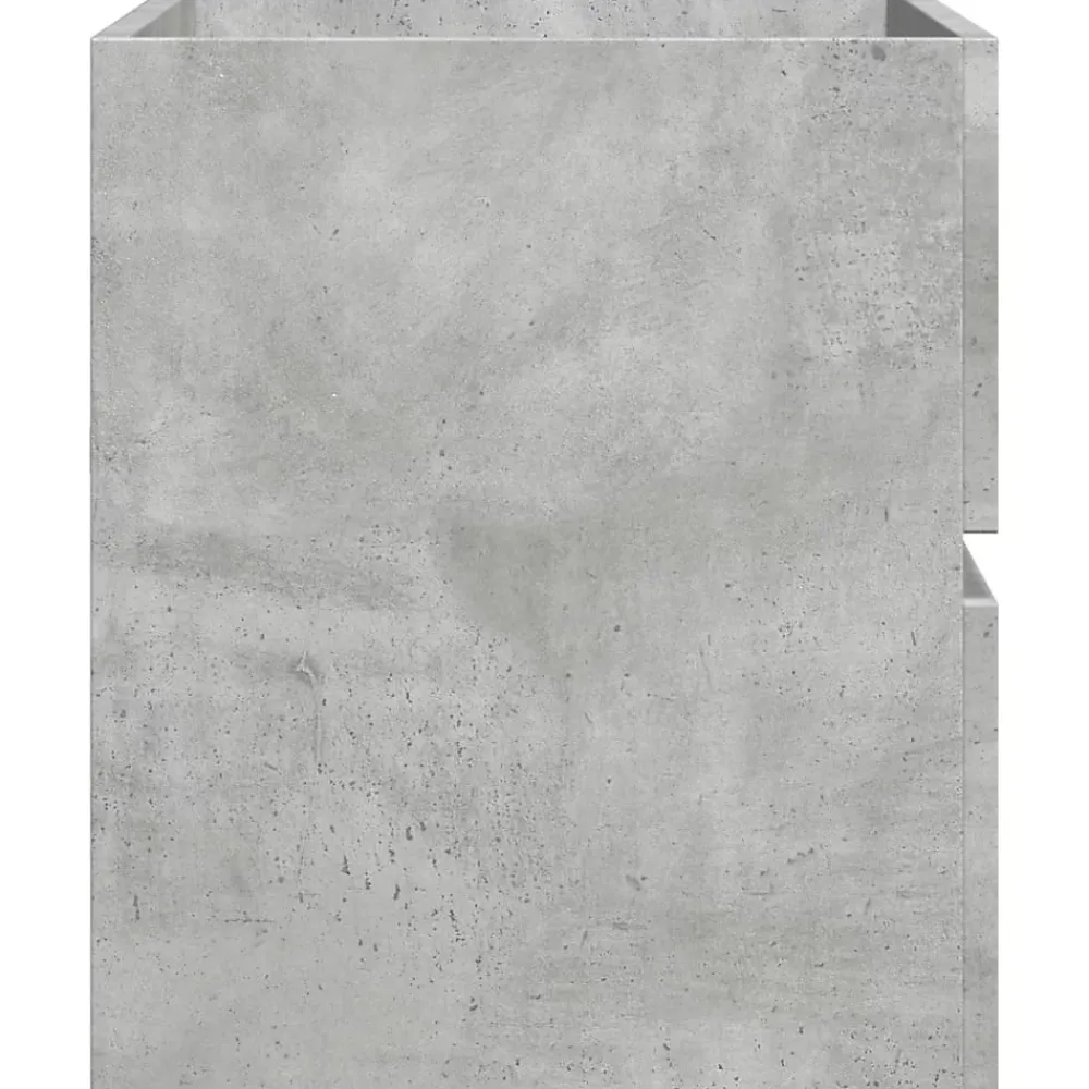 Vidaxl Armoire de salle de bain suspendue gris béton bois d'ingénierie