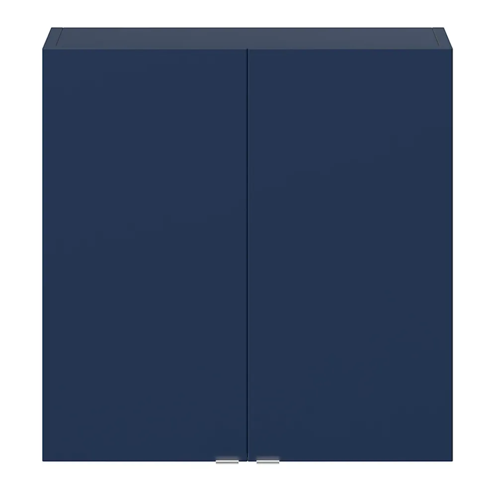 Armoire De Salle De Bains|Meuble Wc|GoodHome Armoire de salle de bains faible profondeur bleu nuit mat l.60 x H.60 x P.15 cm, Imandra