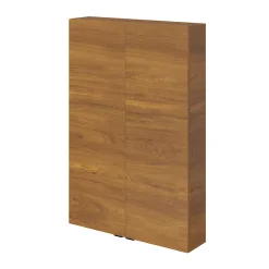 Meuble Wc|Armoire De Salle De Bains|GoodHome Armoire de salle de bains faible profondeur effet noyer l.60 x H.90 x P.15 cm, Imandra