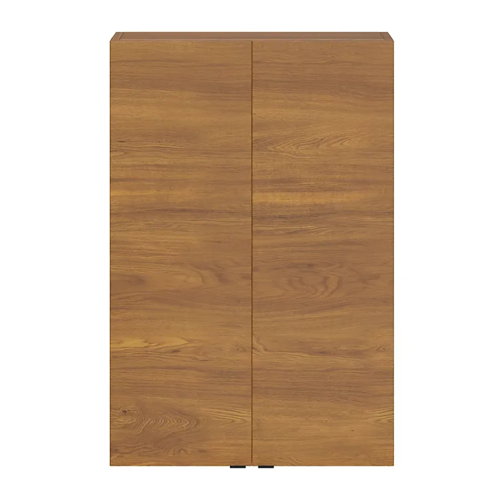 Meuble Wc|Armoire De Salle De Bains|GoodHome Armoire de salle de bains faible profondeur effet noyer l.60 x H.90 x P.15 cm, Imandra