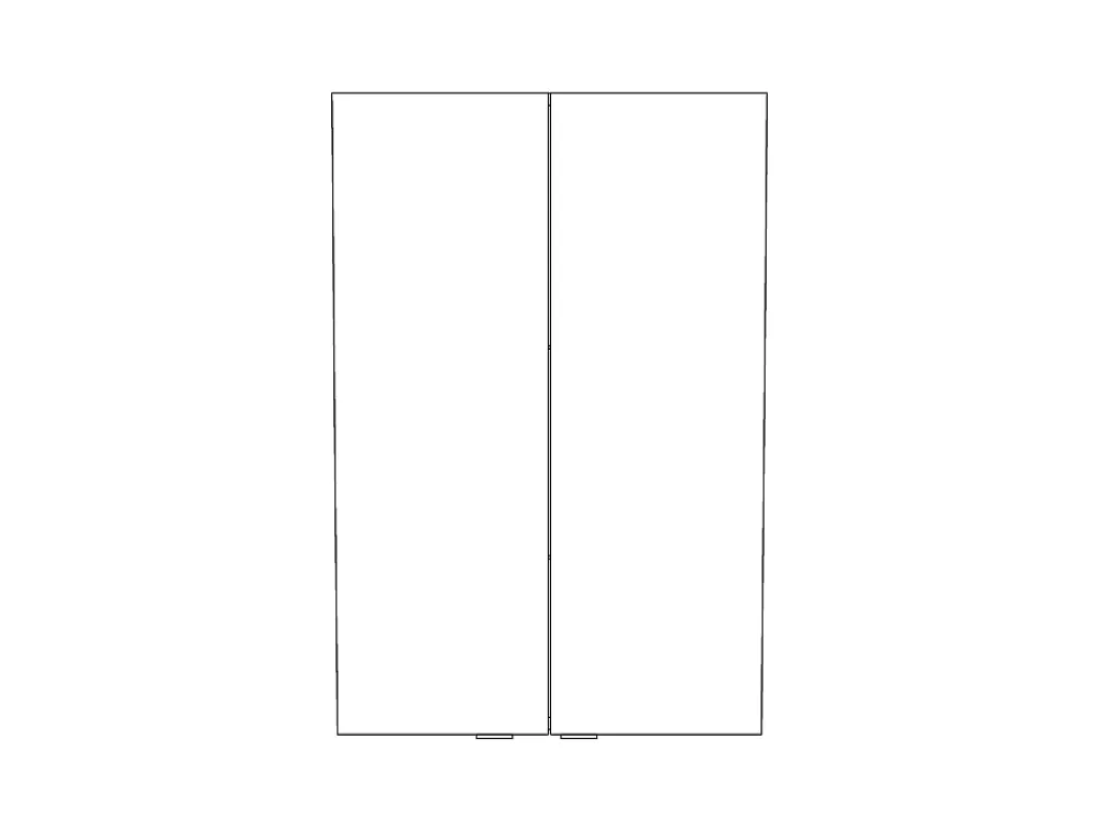 GoodHome Armoire de salle de bains effet chêne l.60 x H.90 x P.36 cm, Imandra