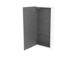 Meuble Wc|Colonne De Salle De Bains|GoodHome Armoire de salle de bains faible profondeur blanc brillant l.40 x H.90 x P.15 cm, Imandra