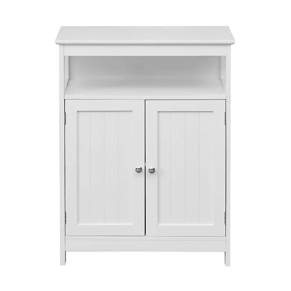 Mobili Rebecca Armoire de Salle de Bains 2 Portes et étagère MDF Blanc Rebecca Mobili