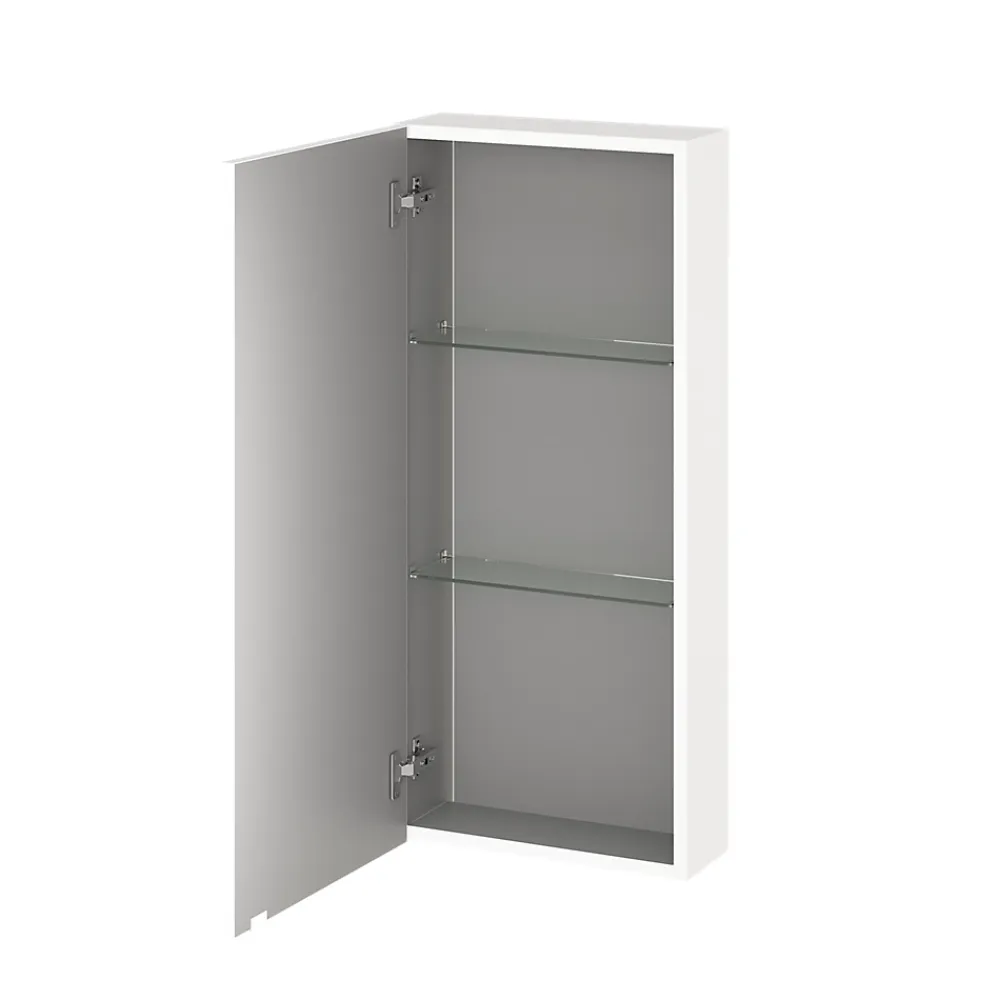 Armoire De Salle De Bains|GoodHome Armoire de salle de bains faible profondeur blanc mat l.40 x H.90 x P.15 cm, Imandra