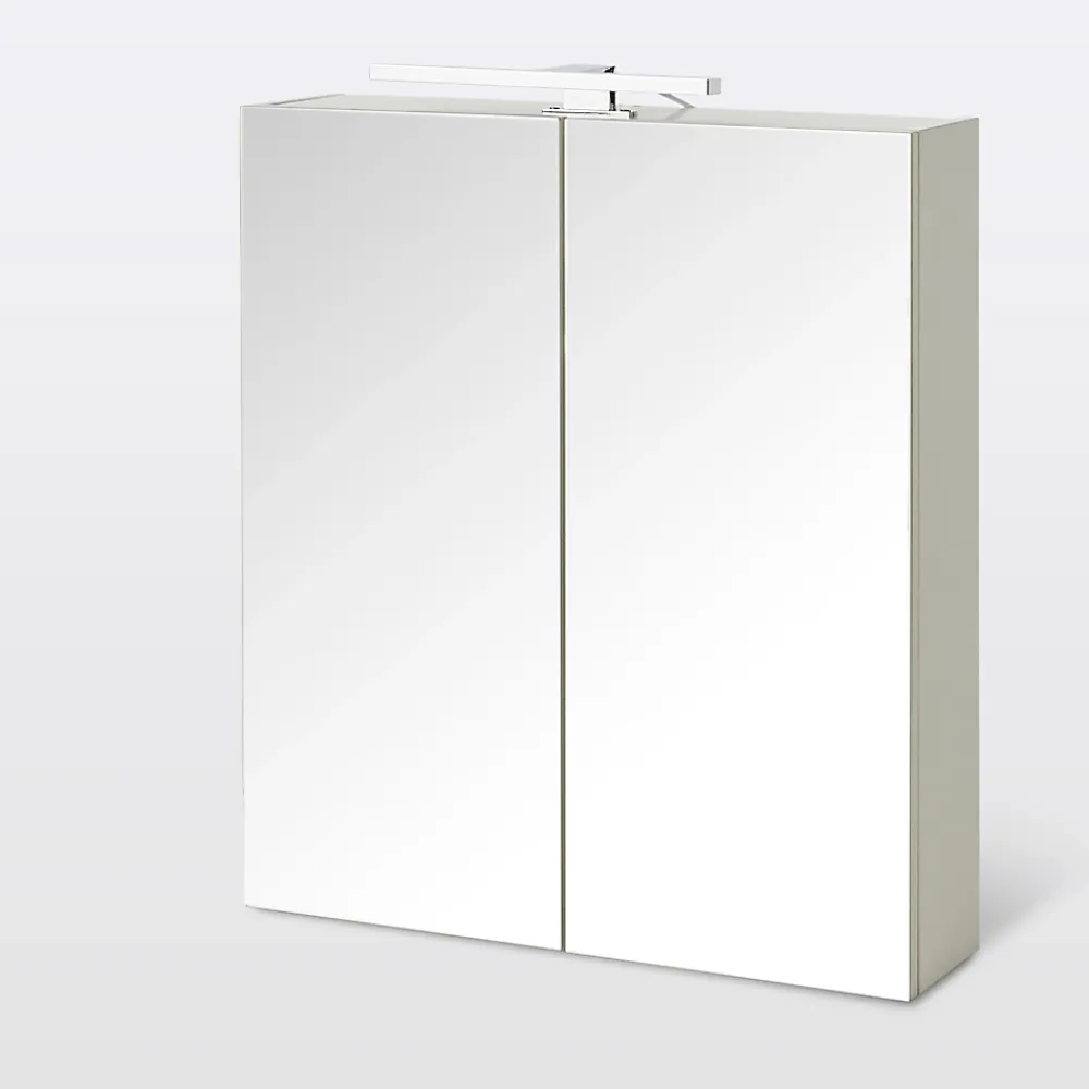 Cooke & Lewis Armoire de salle de bains Indra miroir éclairant L. 60 x H. 67 x P. 14,6 cm