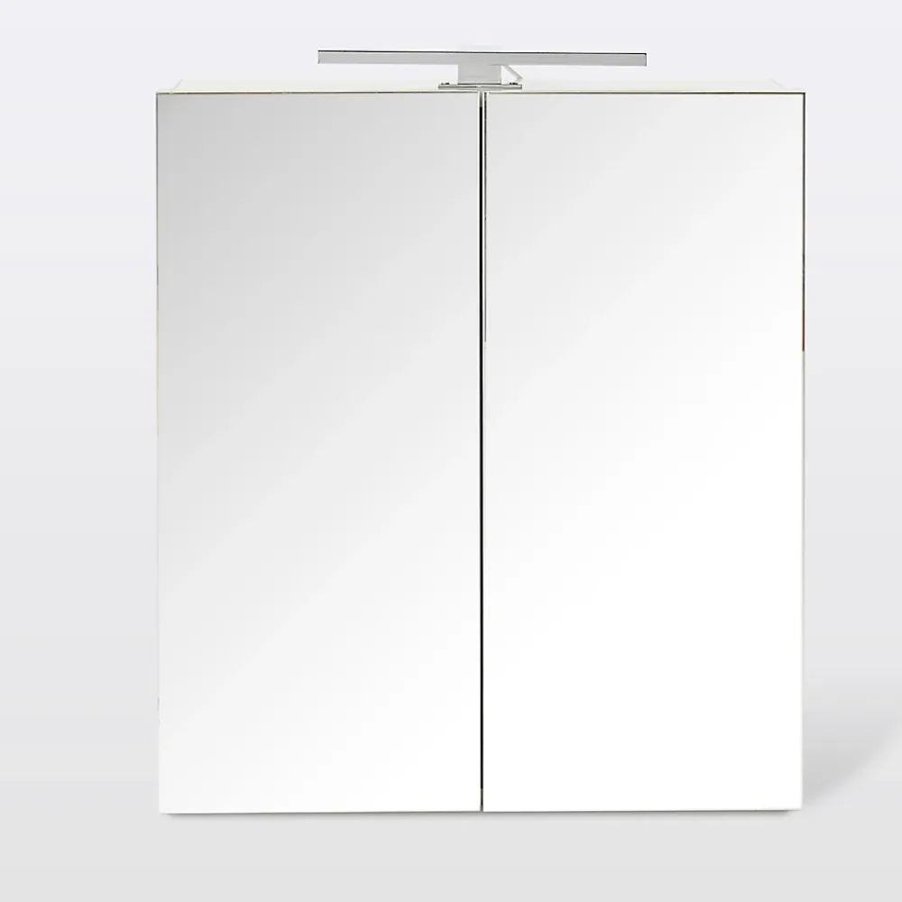 Cooke & Lewis Armoire de salle de bains Indra miroir éclairant L. 60 x H. 67 x P. 14,6 cm