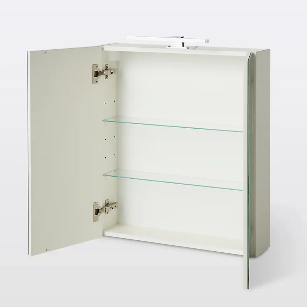 Cooke & Lewis Armoire de salle de bains Indra miroir éclairant L. 60 x H. 67 x P. 14,6 cm