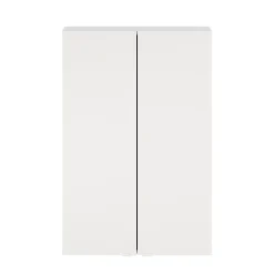 GoodHome Armoire de salle de bains faible profondeur blanc mat l.60 x H.90 x P.15 cm, Imandra