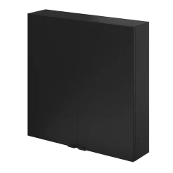 Meuble Wc|Armoire De Salle De Bains|GoodHome Armoire de salle de bains faible profondeur noir mat l.60 x H.60 x P.15 cm, Imandra