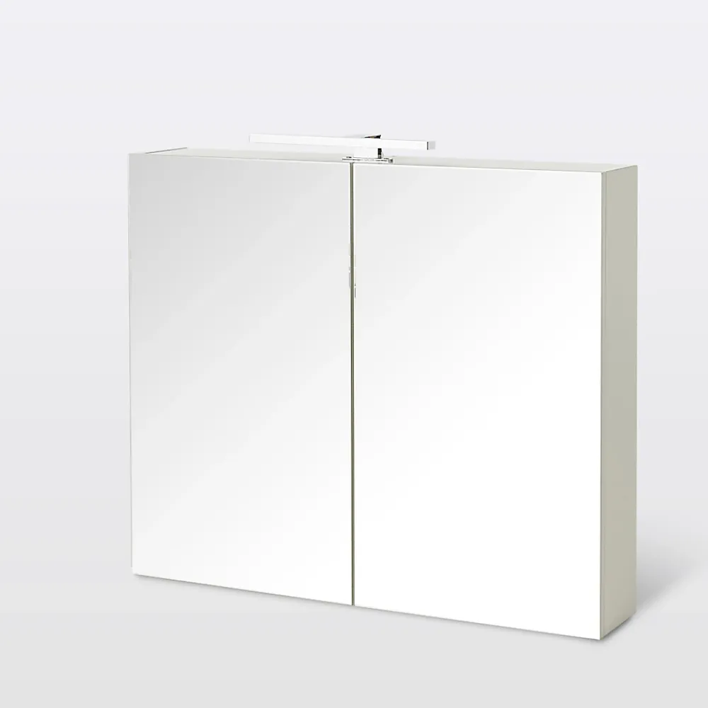 Armoire De Toilette|Cooke & Lewis Armoire de salle de bains Indra miroir éclairant L. 80 x H. 67 x P. 14,6 cm