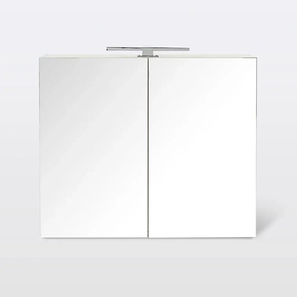 Armoire De Toilette|Cooke & Lewis Armoire de salle de bains Indra miroir éclairant L. 80 x H. 67 x P. 14,6 cm