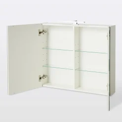 Armoire De Toilette|Cooke & Lewis Armoire de salle de bains Indra miroir éclairant L. 80 x H. 67 x P. 14,6 cm