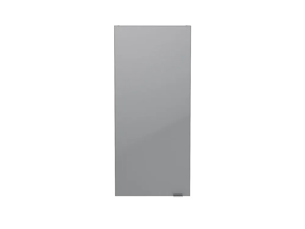 Meuble Wc|Colonne De Salle De Bains|GoodHome Armoire de salle de bains faible profondeur gris brillant l.40 x H.90 x P.15 cm, Imandra