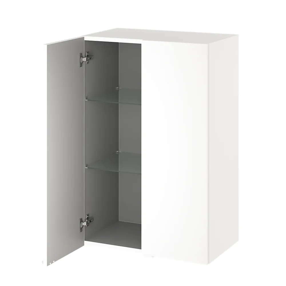 Armoire De Salle De Bains|GoodHome Armoire de salle de bains blanc mat l.60 x H.90 x P.36 cm, Imandra