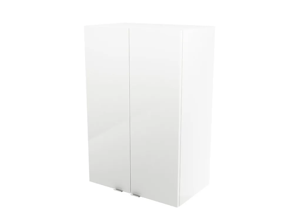 GoodHome Armoire de salle de bains blanc brillant l.60 x H.90 x P.36 cm, Imandra