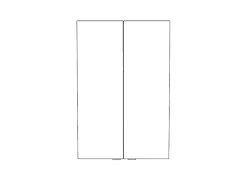 GoodHome Armoire de salle de bains faible profondeur blanc brillant l.60 x H.90 x P.15 cm, Imandra