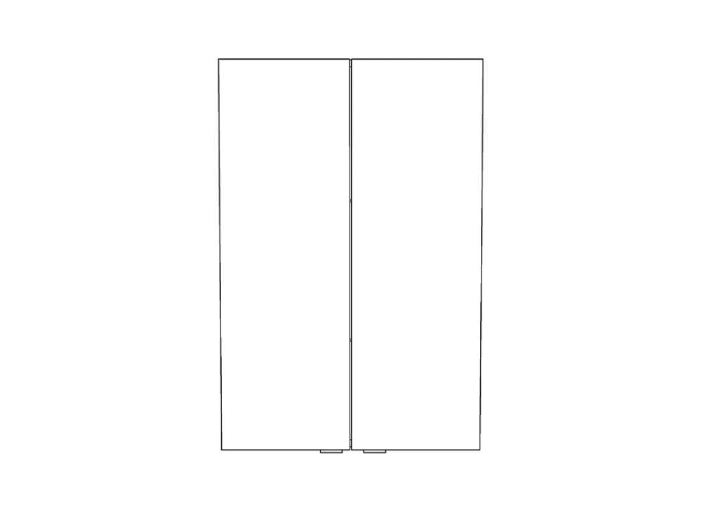 GoodHome Armoire de salle de bains faible profondeur blanc brillant l.60 x H.90 x P.15 cm, Imandra
