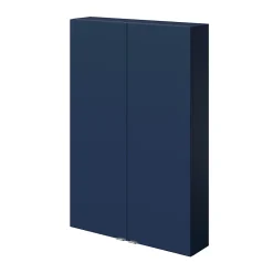 Meuble Wc|GoodHome Armoire de salle de bains faible profondeur bleu nuit mat l.60 x H.90 x P.15 cm, Imandra
