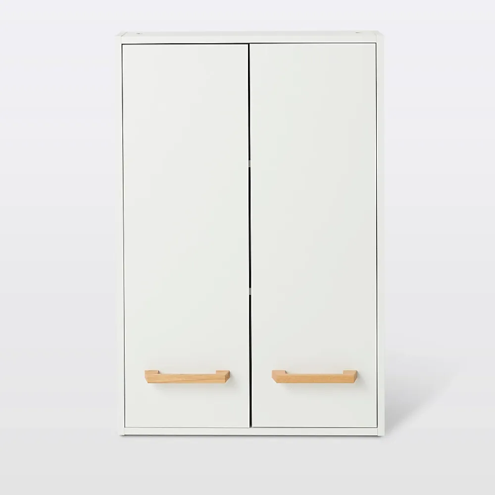Meuble Wc|Armoire De Salle De Bains|GoodHome Armoire de salle de bains faible profondeur Ladoga blanc L. 60 x H. 90 x P. 15 cm