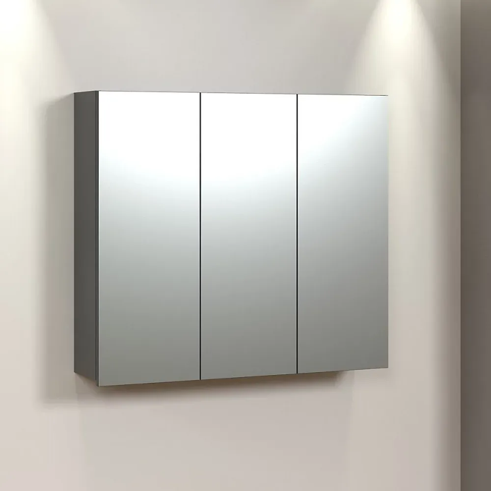 Calicosy Armoire de toilette 3 portes miroir L90 cm - PUREBLISS