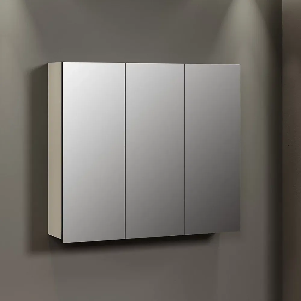 Calicosy Armoire de toilette 3 portes miroir L90 cm - PUREBLISS