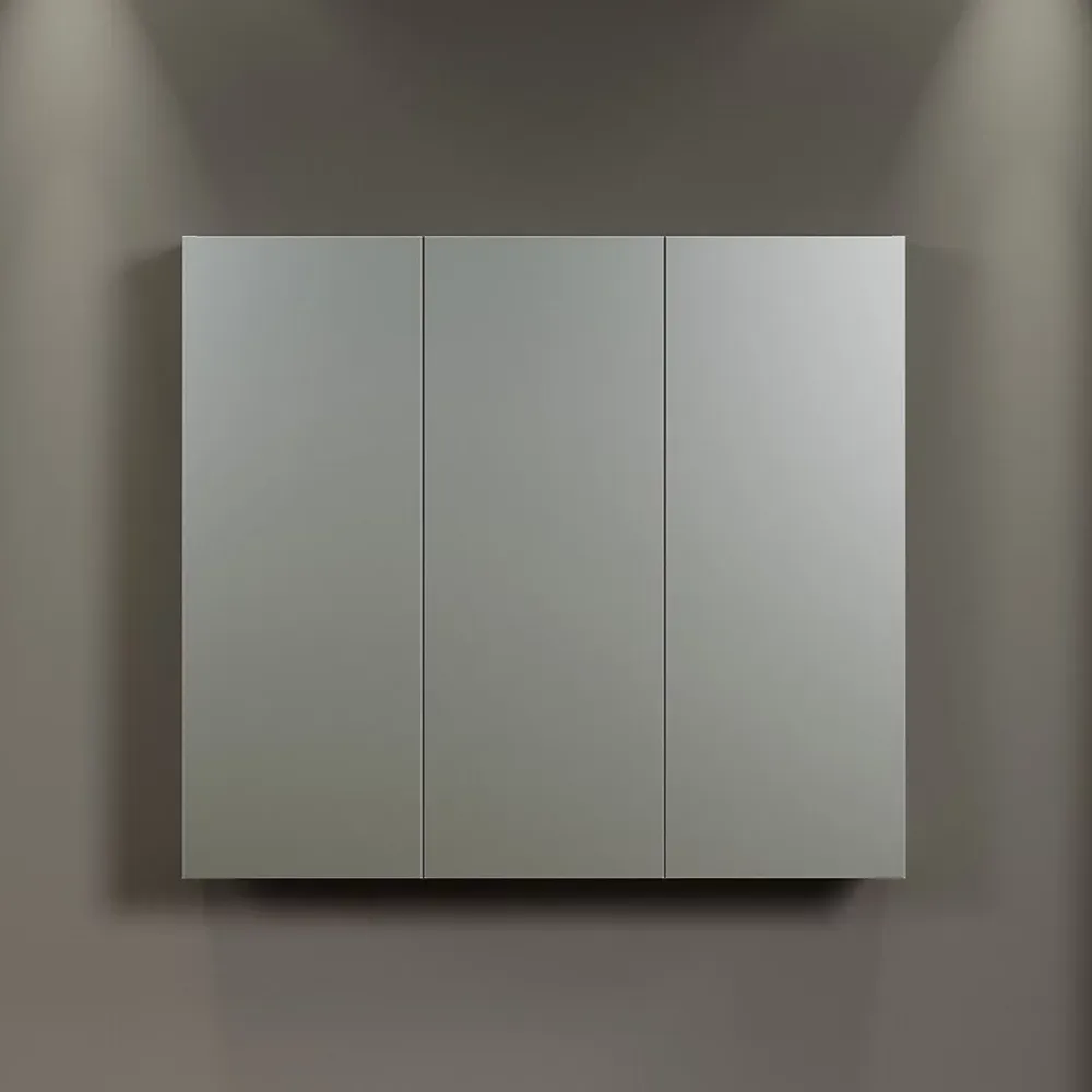 Calicosy Armoire de toilette 3 portes miroir L90 cm - PUREBLISS