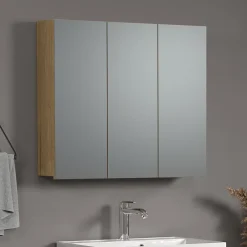 Calicosy Armoire de toilette 3 portes miroir L90 cm - PUREBLISS